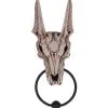 Anubis Totenschädel Türklopfer -Halloween Tischdekoration Verkäufe anubis skull tuerklopfer gothic deko und wohnaccessoires anubis skull doorknocker 52210