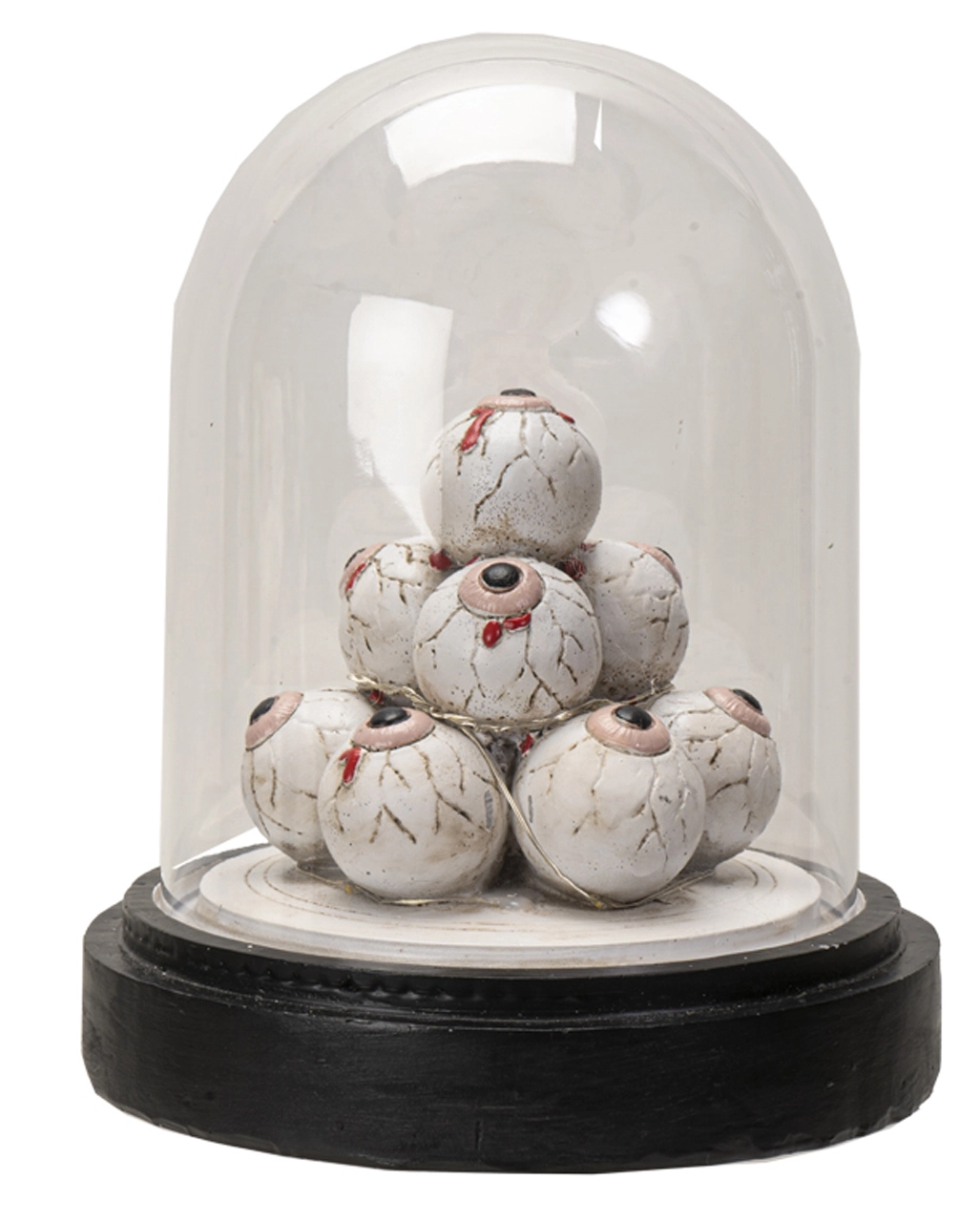 Beleuchteter Augenhügel Unter Glashaube 18cm 4 Beleuchteter Augenhügel Unter Glashaube 18cm – Bild 2