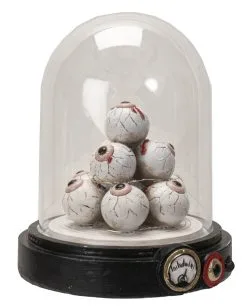 Beleuchteter Augenhügel Unter Glashaube 18cm 12 Beleuchteter Augenhügel Unter Glashaube 18cm -Halloween Tischdekoration Verkäufe augenberg unter glaskuppel mit licht eye mound under glass dome with light halloween dekoration 54741 05