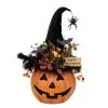 Halloween Kürbis Mit Hexenhut & LED Beleuchtung 56cm -Halloween Tischdekoration Verkäufe beleuchteter halloween kuerbis mit elegantem hexenhut light up halloween pumpkin with witch hat 54761 01