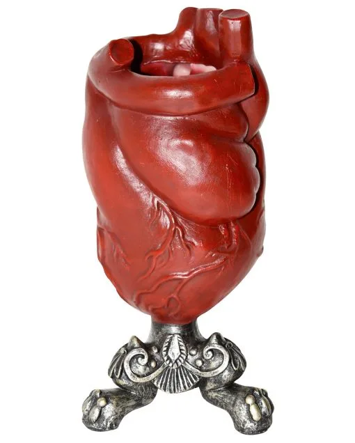 Blutiges Herz Als Flaschenhalter -Halloween Tischdekoration Verkäufe blutiges herz flaschenhalter halloween deko bloody heart bottle holder 38041 01