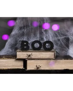 Schwarze Glitzer Holz Deko Boo 7 Schwarze Glitzer Holz Deko Boo -Halloween Tischdekoration Verkäufe boo glitzer standdeko glitter boo block decor buchstaben aufsteller halloween 53043 3