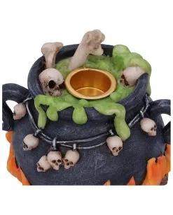 Blubbernder Hexenkessel Räucherkegel & Kerzenhalter -Halloween Tischdekoration Verkäufe bubbling brew hexenkessel kerzen und raeucherkegel halter halloween und hexendeko 51650 2