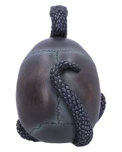 Schuppige Schlange In Totenkopf 19cm -Halloween Tischdekoration Verkäufe das schicksal der schlange gothic schaedel 19cm serpentine fate gothic snake skull gothic deko totenkopf 53993 3