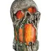 Flammeneffekt Moder Totenschädel Deko 2 Flammeneffekt Moder Totenschädel Deko -Halloween Tischdekoration Verkäufe flammeneffekt horror totenschaedel deko halloween und horror deko halloween skull animated prop 53548