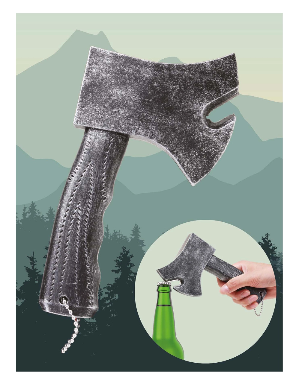 Axt Flaschenöffner 4 Axt Flaschenöffner – Bild 2