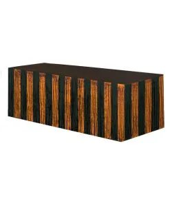 Fransen Tischrock Orange - Schwarz Metallic