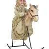 Geistermädchen Auf Schaukelpferd Halloween Animatronic -Halloween Tischdekoration Verkäufe geistermaedchen auf schaukelpferd halloween animatronic rocking horese dolly animated prop 51449