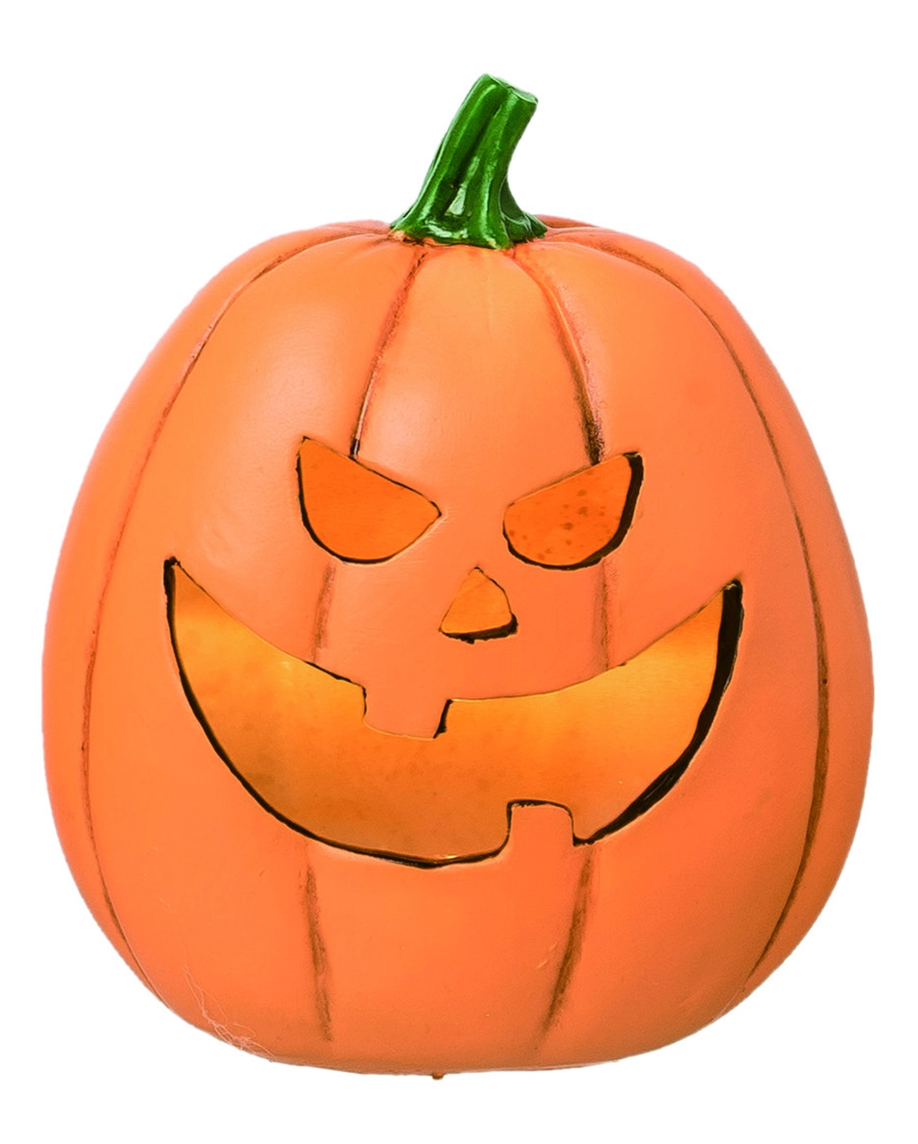 Grinsender Halloween Kürbis Mit LED 16cm 6 Grinsender Halloween Kürbis Mit LED 16cm – Bild 4
