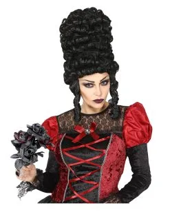 Schwarze Witwe Brautstrauß Mit Schwarzen & Roten Rosen -Halloween Tischdekoration Verkäufe halloween brautstrauss mit schwarzen und roten rosen black widow bouquet with red and black roses 38618 03