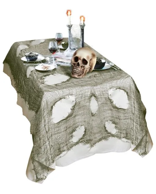 Halloween Lumpenstoff Grün -Halloween Tischdekoration Verkäufe halloween fetzenstoff halloween lumpenstoff halloween deko halloween cheesecloth 38678 01 3