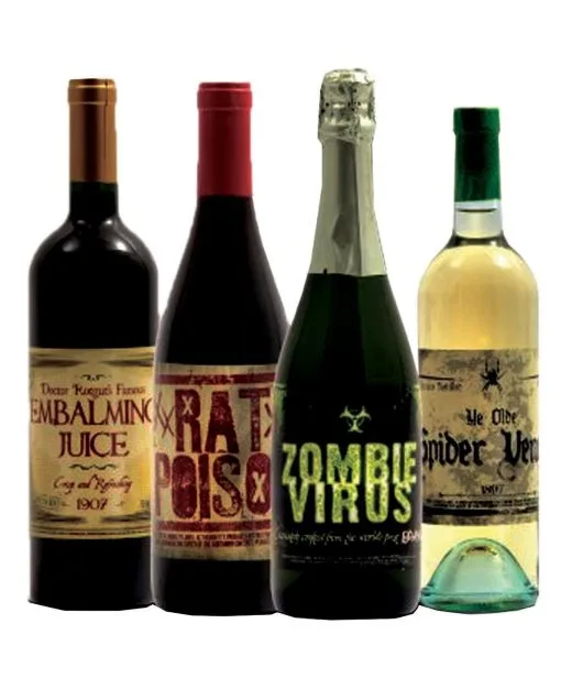 Halloween Flaschen Sticker 8 St. -Halloween Tischdekoration Verkäufe halloween flaschenaufkleber halloween flaschensticker halloween bottle stickers 39324 01