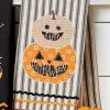 Gestreiftes Geschirrtuch Happy Halloween Kürbis 1 Gestreiftes Geschirrtuch Happy Halloween Kürbis -Halloween Tischdekoration Verkäufe halloween geschirrtuch happy halloween kuerbis halloween dishtowel happy halloween pumpkins halloween homeware 53110