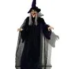 Halloween Hexe Animatronic Mit Leuchtenden Augen & Sound 175cm -Halloween Tischdekoration Verkäufe halloween hexe mit leuchtenden augen und sound 175cm halloween hexe animatronic halloween und horror dekoration 51914