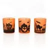 Halloween Motiv Teelichtgläser Als 3er-Set -Halloween Tischdekoration Verkäufe halloween motiv teelichthalter aus glas 3er set halloween votive tealight holders halloween tischdekoration 53282 01