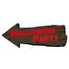 Halloween Party Hinweisschild 50cm -Halloween Tischdekoration Verkäufe halloween party wegweiser halloween party hinweisschild haloween party signpost 52833 01