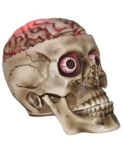 Halloween Totenschädel Mit Blutigem LED Gehirn 19cm 7 Halloween Totenschädel Mit Blutigem LED Gehirn 19cm -Halloween Tischdekoration Verkäufe halloween totenkopf mit blutigem led gehirn halloween skull with bloddy led brain halloween deko 53917 02