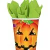 Pappbecher Mit Kürbis Motiv 2 Pappbecher Mit Kürbis Motiv -Halloween Tischdekoration Verkäufe halloween kuerbis pappbecher partybecher mit jack o lantern motiv 24590