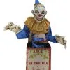 Jack In The Box Halloween Animatronic -Halloween Tischdekoration Verkäufe jack in the box halloween animatronic halloween und horror deko scary clown in box animated prop 51254