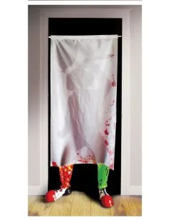 Horror Clown Vorhang Mit Füßen