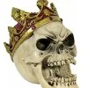 Totenschädel Mit Krone -Halloween Tischdekoration Verkäufe kleiner totenkopf mit krone totenschaedel mit koenigskrone skull with crown 29415