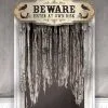 Friedhof Türvorhang -Halloween Tischdekoration Verkäufe knochenfriedhof tuervorhang halloween deko beware door curtain 28459