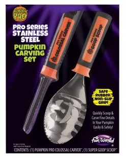 2-tlg. Kürbis Schnitzset