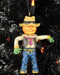 Kürbis Vogelscheuche Christbaumkugel 9,5cm -Halloween Tischdekoration Verkäufe kuerbis vogelscheuche weihnachtskugel halloween und horror weihnachtsdeko scarecrow ornament 54755 6