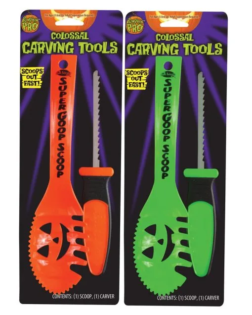 Halloween Kürbis Messer & Löffel Set 2-tlg. -Halloween Tischdekoration Verkäufe kuerbis schnitzset halloween kuerbis schnitz set halloween kuerbis selber schnitzen 19386