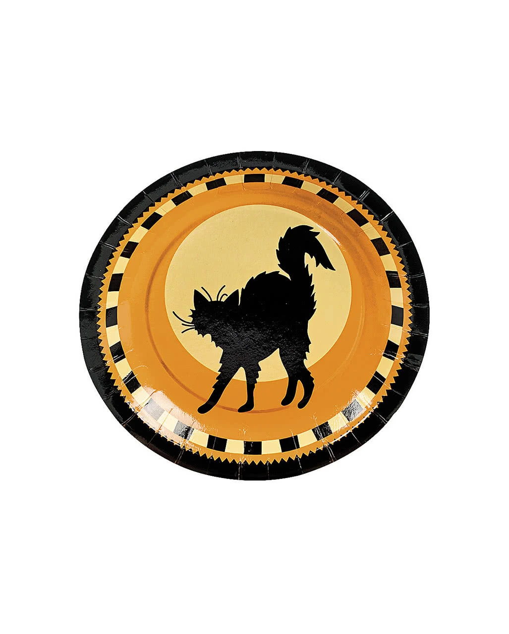 Schwarze Katze Dessert-Pappteller