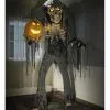 Großer Jack Reaper Mit Sprechendem Kürbis Halloween Animatronic -Halloween Tischdekoration Verkäufe riesiger jack reaper mit sprechendem kuerbis halloween animatronic prowling jack reaper halloween prop animatronic horror und halloween deko 51244