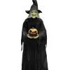 Spooky Hexe Mit Flammenkürbis Animatronic 215cm -Halloween Tischdekoration Verkäufe schaurige hexe mit flammenkuerbis animatronic 215cm riesige halloween hexe animatronic 52640