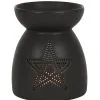 Schwarzer Pentagramm Duftöl Brenner -Halloween Tischdekoration Verkäufe schwarze pentagram duftoel lampe schwarzer pentagram duftoel brenner black pentagram fragrance oil lamp 50641 01