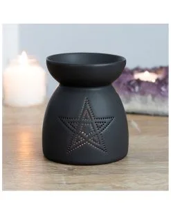 Schwarzer Pentagramm Duftöl Brenner 8 Schwarzer Pentagramm Duftöl Brenner -Halloween Tischdekoration Verkäufe schwarze pentagram duftoel lampe schwarzer pentagram duftoel brenner black pentagram fragrance oil lamp 50641 03