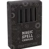 Schwarze "Schutz" Hexenkerzen 12 St. -Halloween Tischdekoration Verkäufe schwarze schutz zauberkerzen black protection spell candles gothic deko 50668 01