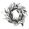 Schwarzer Gothic Kranz Mit Fledermäusen & LED Licht -Halloween Tischdekoration Verkäufe schwarzer halloween kranz mit fledermaeusen und licht light up black bat wreath halloween decoration 51527 01