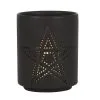 Schwarzer Teelichthalter Mit Pentagramm -Halloween Tischdekoration Verkäufe schwarzer pentagramm teelichthalter black pentagram tealight holder gothic deko halloween dekoration 50820 01