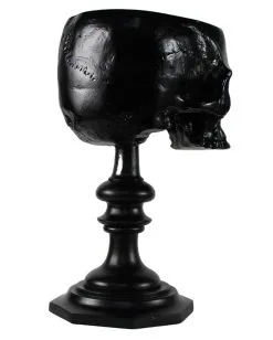 Schwarzer Totenschädel Als Ringehalter 21cm -Halloween Tischdekoration Verkäufe schwarzer totenkopf als ringehalter schwarzer totenschaedel als ringhalter black skull ring holder gothic wohnaccessoire 54858 04