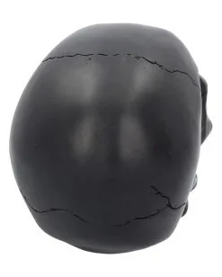 Schwarzer Totenschädel Mit Goldener Rose 15cm -Halloween Tischdekoration Verkäufe schwarzer totenkopf mit goldener rose black skull with golden rose gothic deko gothic totenkopf 54621 05