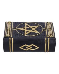 Schwarzes Buch Magischer Sprüche Schmuckschatulle 11 Schwarzes Buch Magischer Sprüche Schmuckschatulle -Halloween Tischdekoration Verkäufe schwarzes buch der zaubersprueche schatulle gothic und wicca deko und geschenkartikel 52219 3