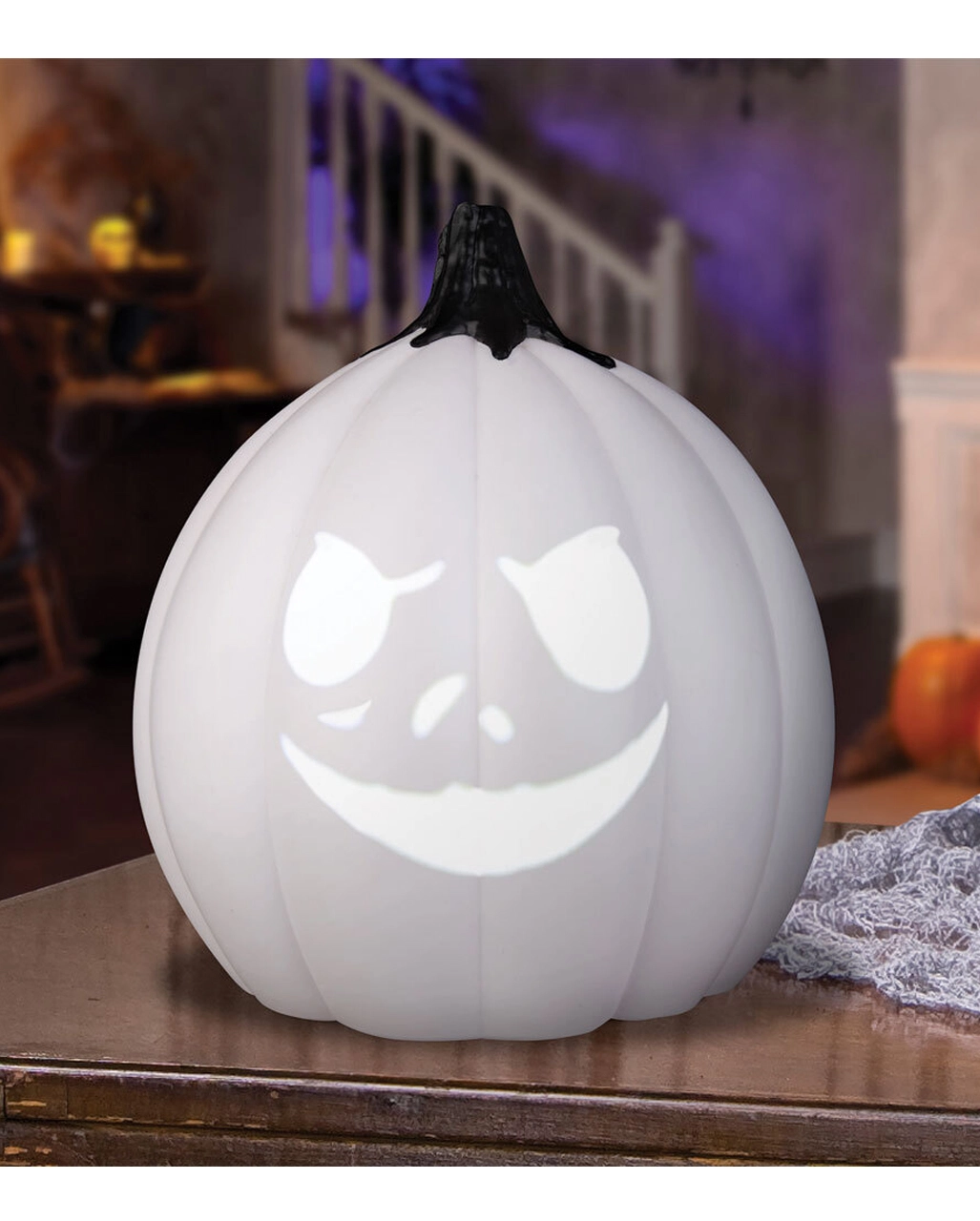 Kürbis Singender Jack Skellington 25cm 4 Kürbis Singender Jack Skellington 25cm – Bild 2