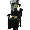 Sitzende Hexe Mit Schnappkopf -Halloween Tischdekoration Verkäufe sitzende hexe mit schnappkopf sitting witch with snapping head halloween animatronic 38879 01