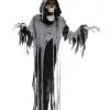 Sprechender Geister Reaper Hängefigur 180cm -Halloween Tischdekoration Verkäufe sprechender geister reaper haengefigur halloween animatronic figur skeleton reaper hanging figure 39021