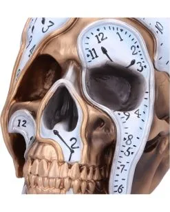 Die Zeit Vergeht Uhren Schädel 17,5cm -Halloween Tischdekoration Verkäufe time goes by uhren schaedel 175cm time goes by clock skull die zeit vergeht totenkopf gothic deko 53997 5
