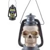 Totenkopf Laterne Mit LED Licht 15cm 2 Totenkopf Laterne Mit LED Licht 15cm -Halloween Tischdekoration Verkäufe totenkopf laterne totenschaedel lampion halloween lampe horror licht halloween dekoration horror artikel skull lantern 18233 01