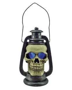 Totenkopf Laterne Mit LED Licht 15cm -Halloween Tischdekoration Verkäufe totenkopf laterne totenschaedel lampion halloween lampe horror licht halloween dekoration horror artikel skull lantern 18233 03