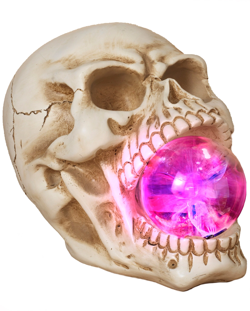 Totenschädel Mit Leuchtender Glaskugel 3 Totenschädel Mit Leuchtender Glaskugel