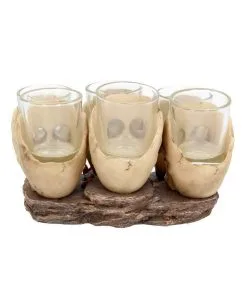 Totenschädel Schnapsglas Set 6 St. -Halloween Tischdekoration Verkäufe totenkopf schnapsglas set totenschaedel schnapsglaeser skull shot glass set 50743 04