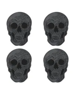 Totenschädel Untersetzer Set 4 St. -Halloween Tischdekoration Verkäufe totenkopf untersetzer totenschaedel untersetzer skull coasters halloween tischdeko 50706 03