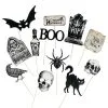 Antike Halloween Photo Sticks 12 St. -Halloween Tischdekoration Verkäufe vintage halloween photo sticks vintage halloween foto sticks partyzubehoer 51506 01